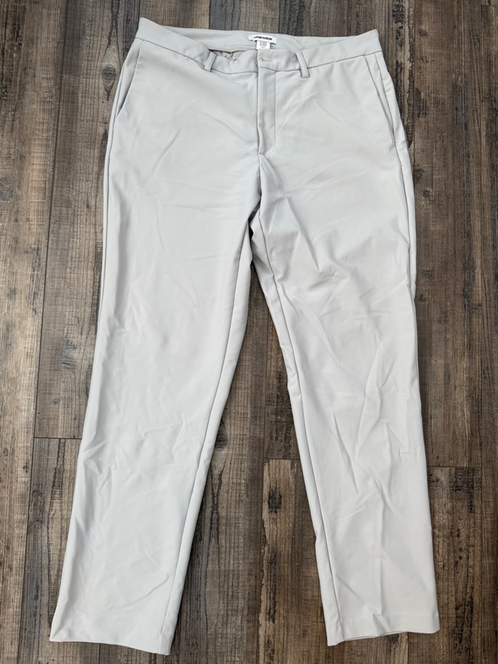 Men's Slim Light Gray Chinos - Classic Everyday Pants